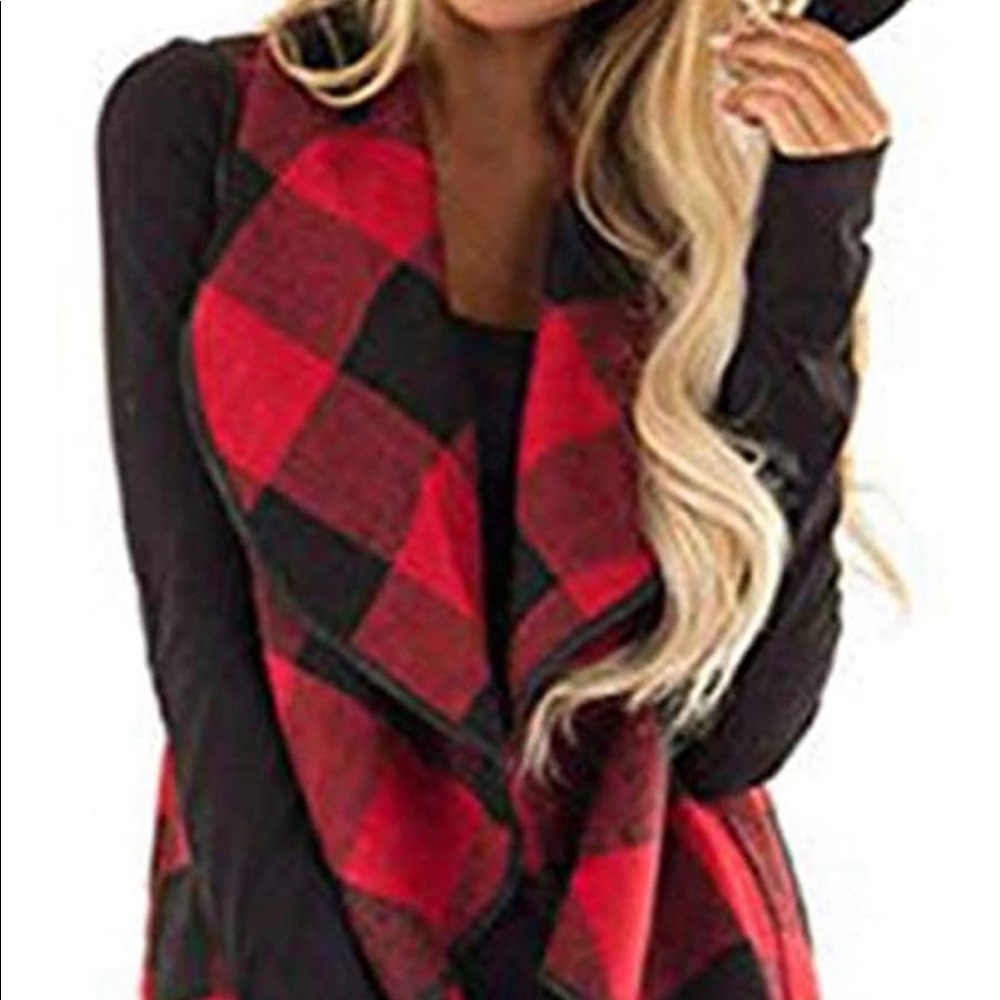 Molodo Buffalo Plaid Winter Sleeveless Vest